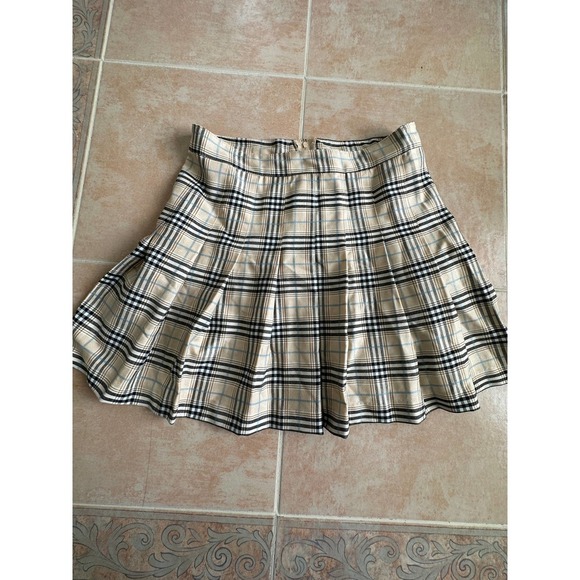 Love Tree Pleated paid skirt size M - Picture 2 of 7
